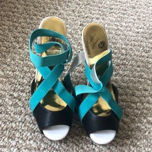 Stylish Colin Stewart strap heels